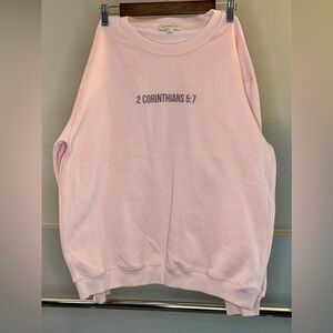 Crewneck Sweater with Bible verse